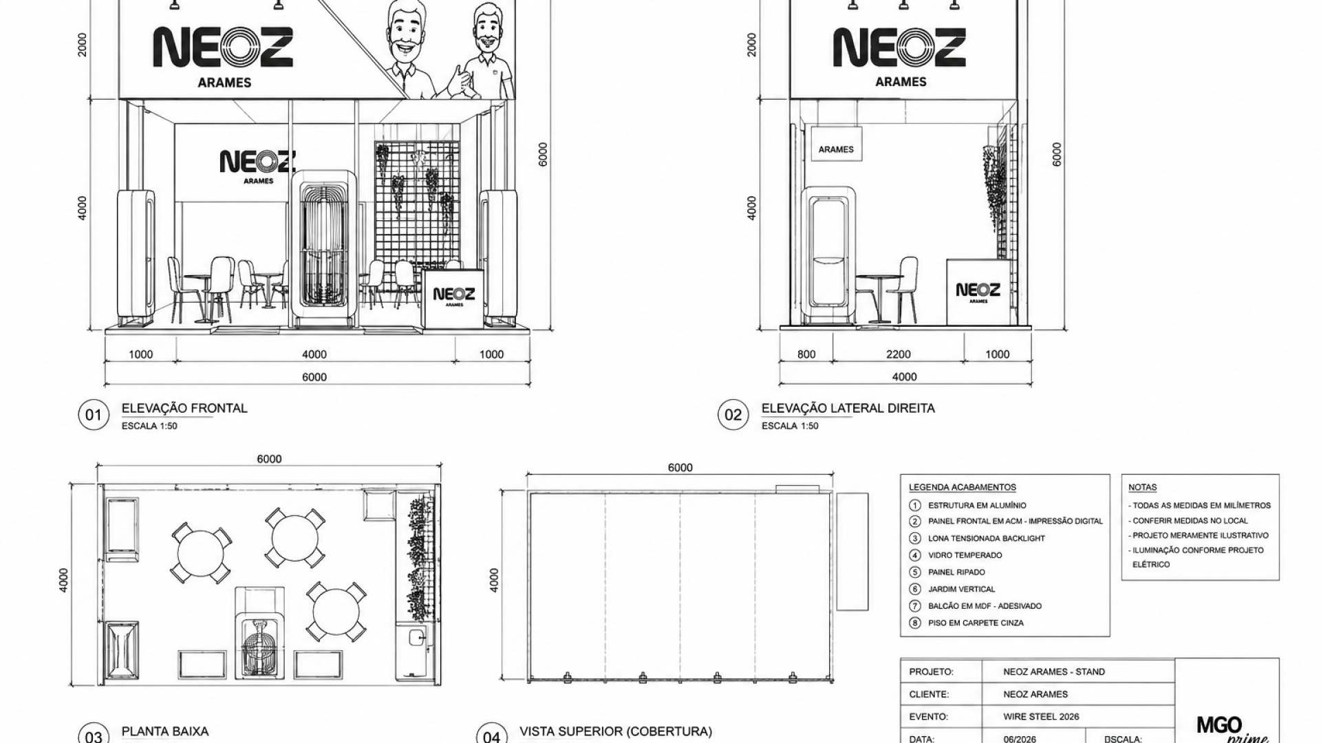 AG+ - Projeto stand NEOZ